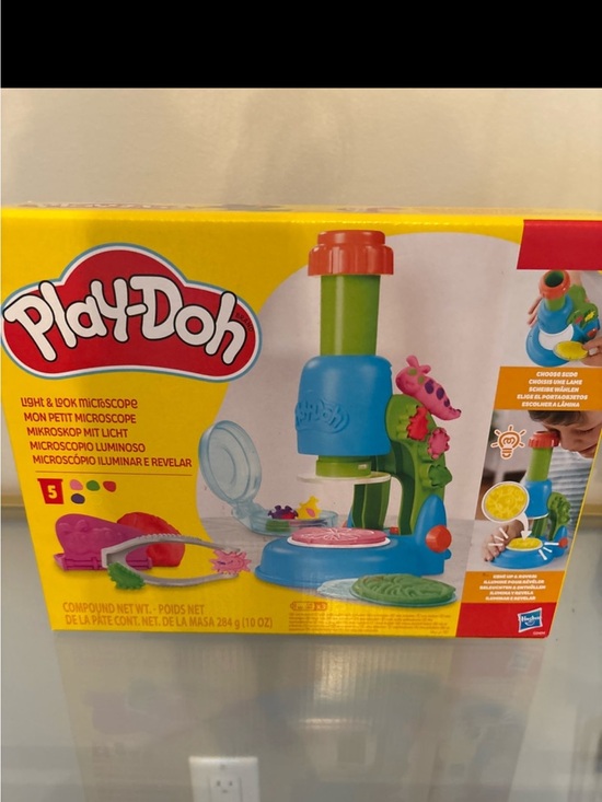 Play-Doh Other - Play-Doh Light & Explore Microscope Toy - Blue, Green, Red